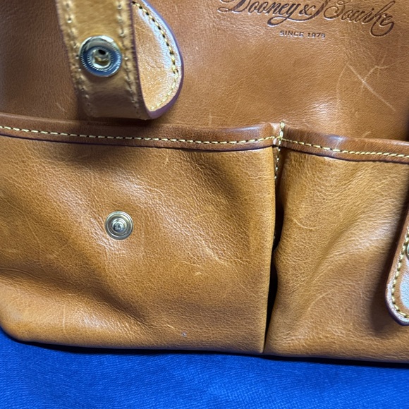 Dooney & Bourke Brown Leather Shoulder Bag - Picture 6 of 7